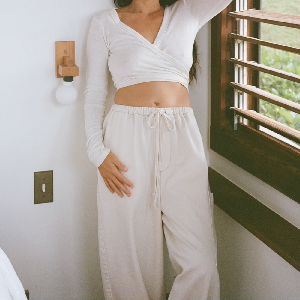 OZMA of California raw silk pants size small